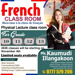 French Class Room - Grades 10, 11, 12, 13