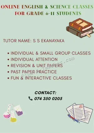 Online English and Science Classes (Grade 6-11)
