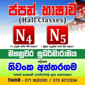 Japanese Language Classes N4, N5