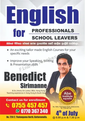 English for Professionals and School Leavers