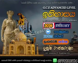 A/L History Classes - Zoom Online