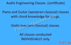 Audio Engineering Classes / Music Lessons