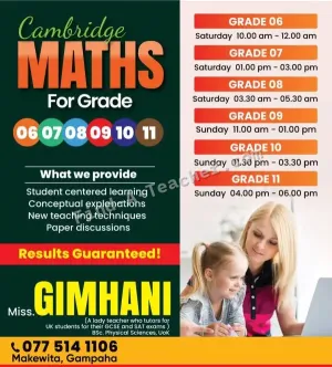 Cambridge, Edexcel, Local Maths for grades 6, 7, 8, 9, 10, 11