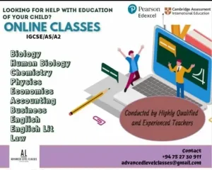 Online Classes - IGCSE / AS / A2