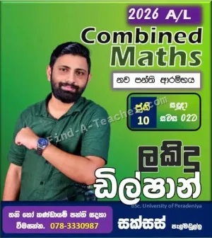 A/L Combined Maths - Group or Individual Classes