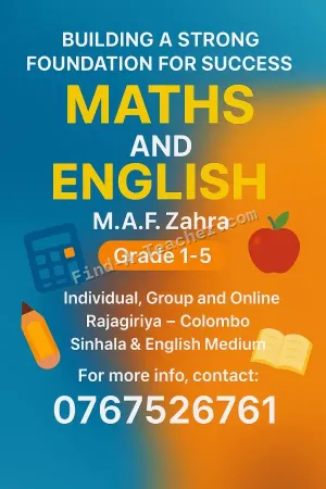 Maths and English Classes