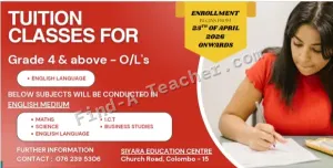Home Visit / Group Classes for English Medium students - Class room type