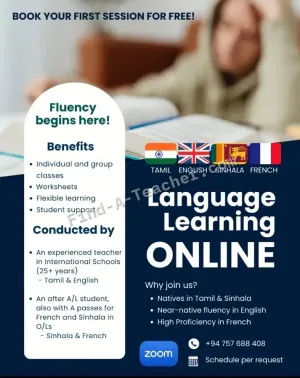 English Literature & Language & French classes