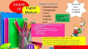 Classes - Grade 3 to 8 - English Medium