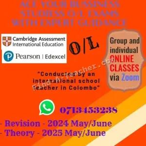 Cambridge and Edexcel O/L - Business Studies / Commerce