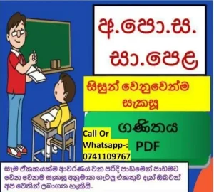 O/L Mathematics PDFs