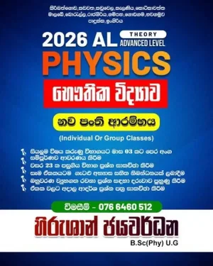 A/L Physics - Individual or group classes