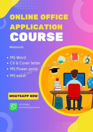 Online Office Application Class Join our online class to master MS Word, PowerPoint, Excel, and learn
