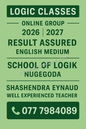 English medium Logic classes