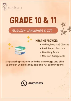 Tuition Classes | English Language, English Literature, ICT | Grade 6-11 (Online / Physical)