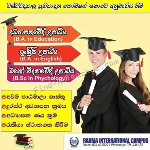 BA in English / Education and BSc in Psychology