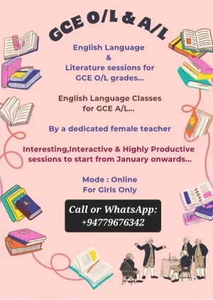 Online Classes for A/L, O/L and Primary Grades