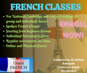 French Classes for Edexcel Cambridge and National students from grade 3 to A/Ls