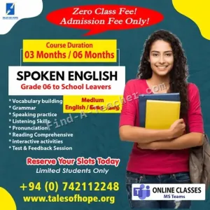 Spoken English Classes - Grade 6 to School Leavers