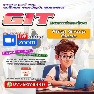 GIT Classes - Sinhala / English Medium