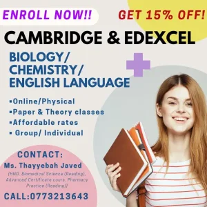 Cambridge and Edexcel O Level Classes Conducted by An Experienced Teacher