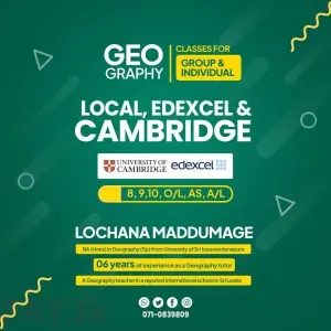 Geography (8, 9, 10, O/L, AS, A/L) edexcel and Cambridge