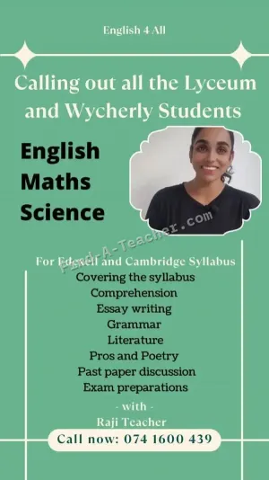 English Classes for Cambridge and Edexcel