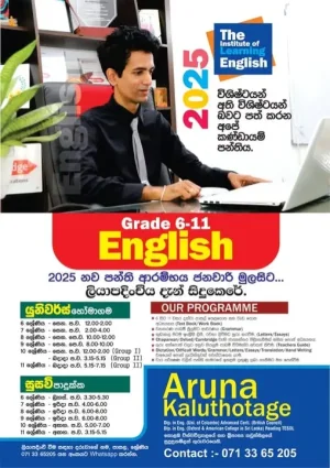 English Classes - Grade 1 to O/L
