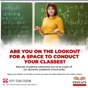 Space to conduct Tuition Classes