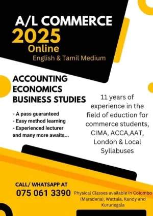 Local A/L & O/L, International A/L & O/L, CIMA (UK), ACCA (UK), CMA, CASL, AAT