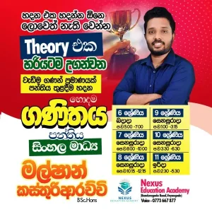 Mathematics - Sinhala Medium