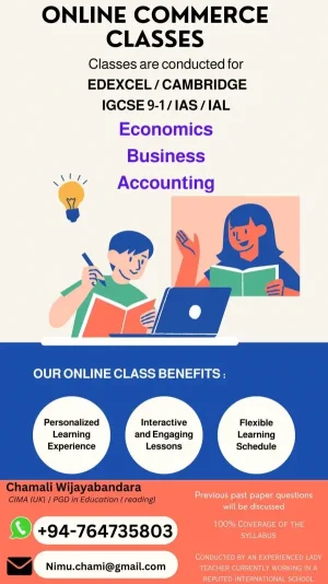 Edexcel Cambridge Economics, Business and Accounting tuition