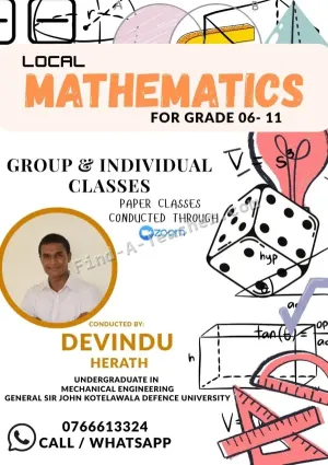 O/L Maths & Grade 6-10 Maths Individual Classes