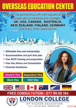 Overseas Education - Visa Consultancy - Wennappuwa