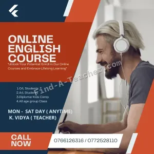 Online English Classes for O/L, A/L, Kids Camp (All age group) both individual and group classes
