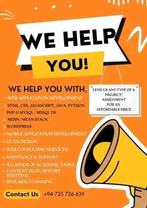 IT | CS | Software Engineering Support | Coding Classes | Project Development