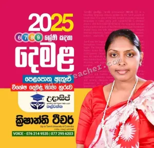 Tamil Language Tuition Classes
