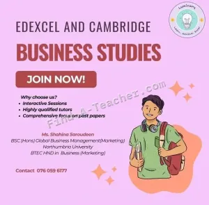 Edexcel and Cambridge Business Studies