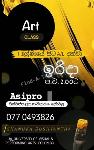 Art Classes - Grade 1 to A/L