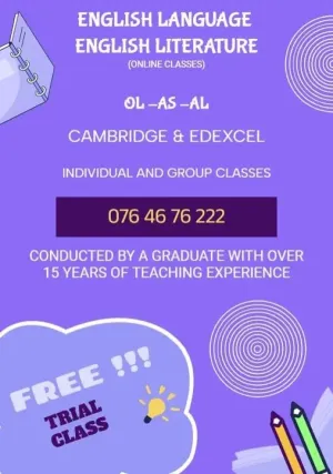 Online Classes - English Language and Literature