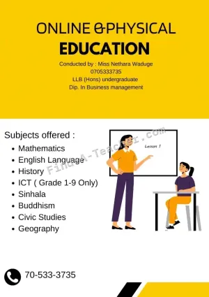 Online and physical tutoring for Grade 6-11 ordinary level