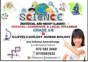 Science Edexcel / Cambridge and local syllabus English medium
