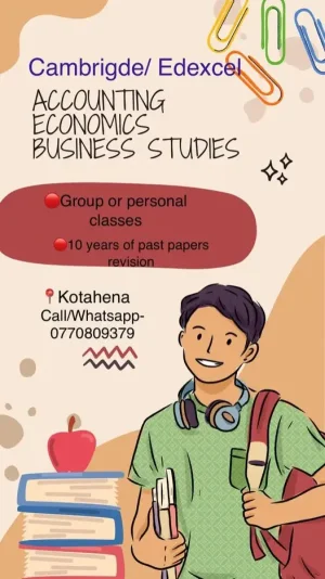 Accounting, Economics, Business Studies - Cambridge and Edexcel