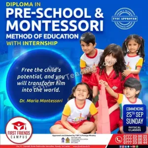 Teacher Training - Diploma in Montessori Method (AMI) and Primary Education