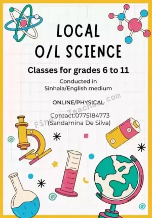 Grade 6-11 Science - English / Sinhala Medium