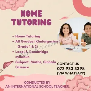 Maths, Sinhala, Science Classes - Local and Cambridge Syllabus
