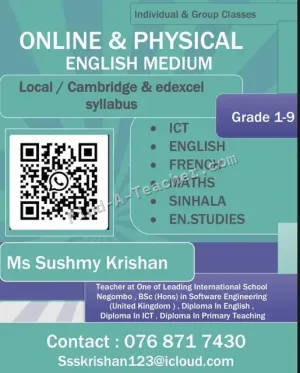 Online and Physical English Medium Classes
