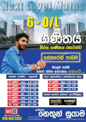 Grade 6-11 Mathematics - Sinhala Medium Group Classes