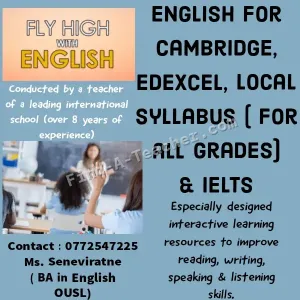 IELTS, English Language & Literature (Cambridge, Edexcel and National Syllabus)