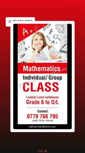 Mathematics for Local and London Syllabus - Grade 6 to O/L